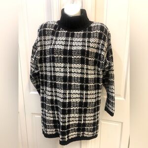 Neiman Marcus Chenille, cowl neck vintage sweater with shoulder pads! Size S